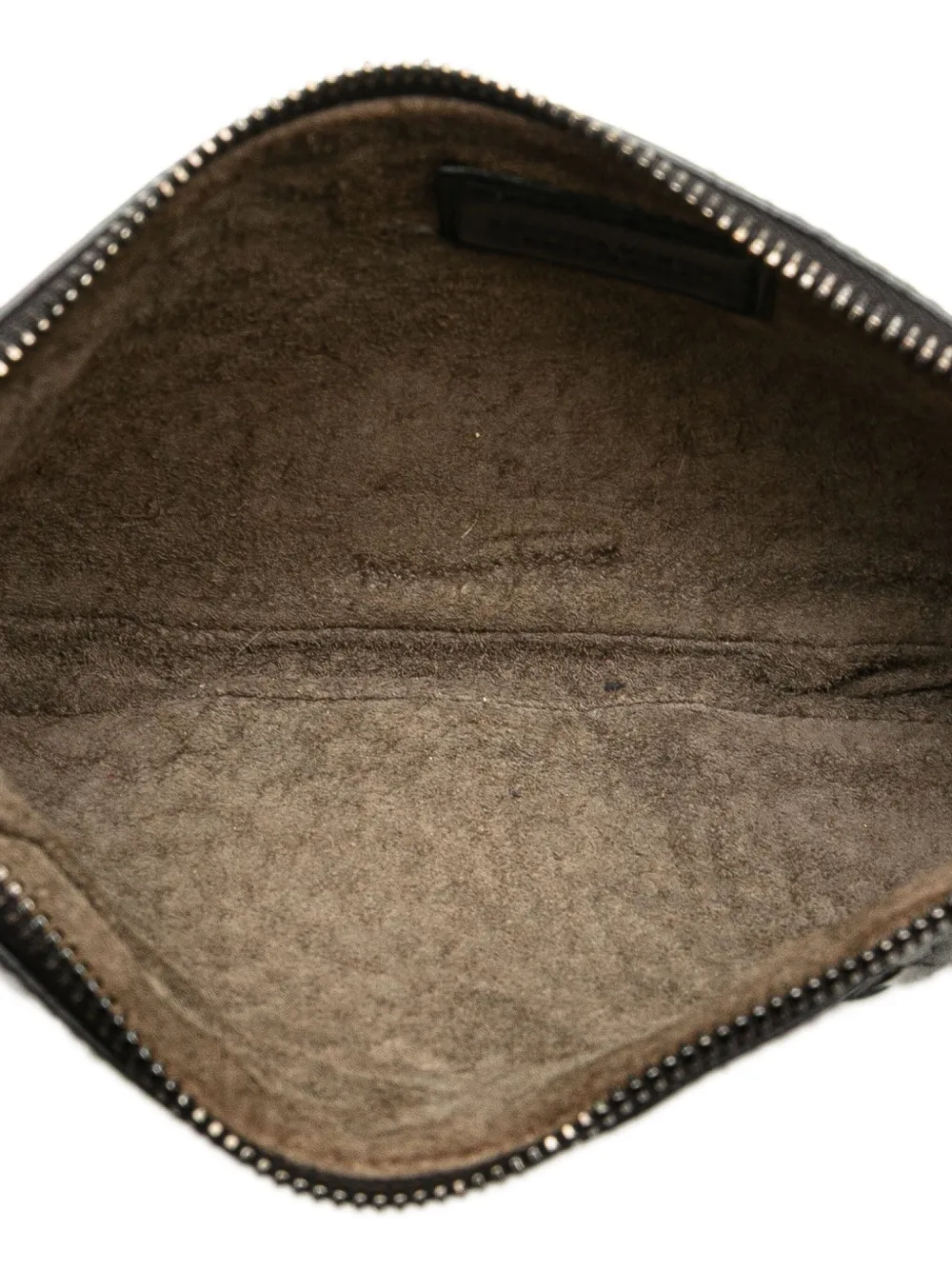 Pre-owned Bottega Veneta 2011 Nappa Intrecciato Coin Pouch In Black