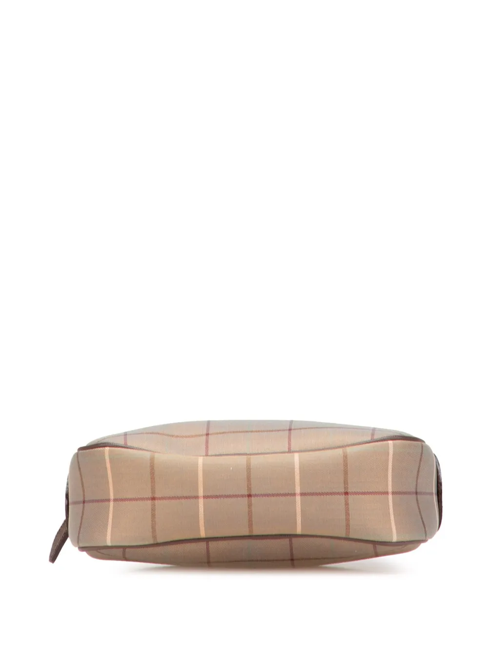 Pre-owned Burberry 20th Century Vintage Check Canvas Clutch Bag In Brown