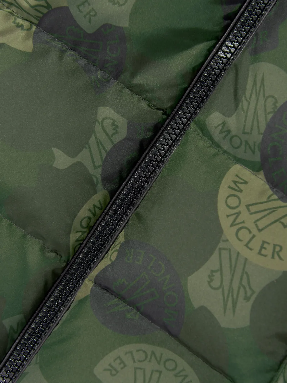 Moncler Enfant Escer hooded padded jacket Groen