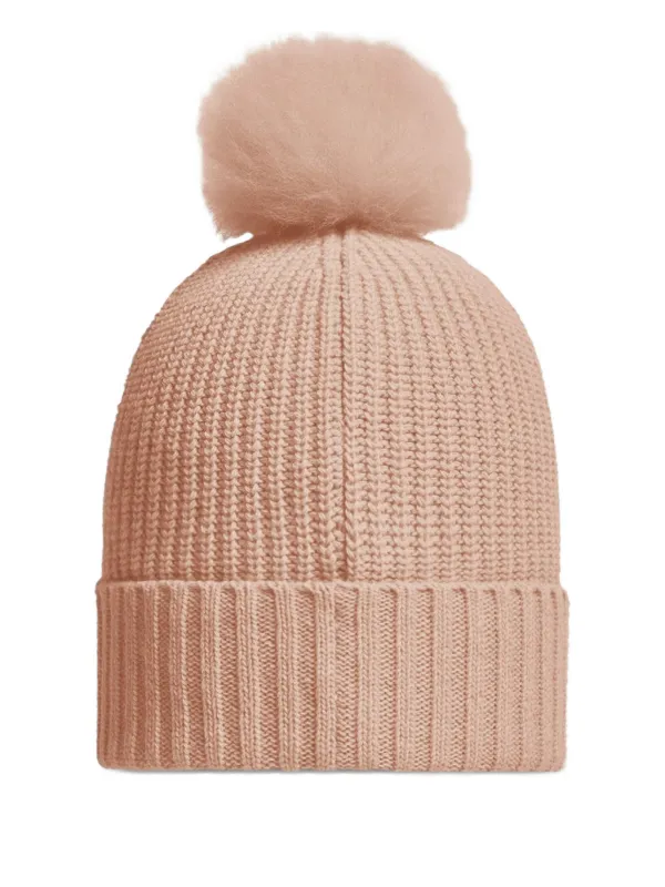 Moncler Enfant Braided pom-pom Hat | Pink | FARFETCH display picture 1