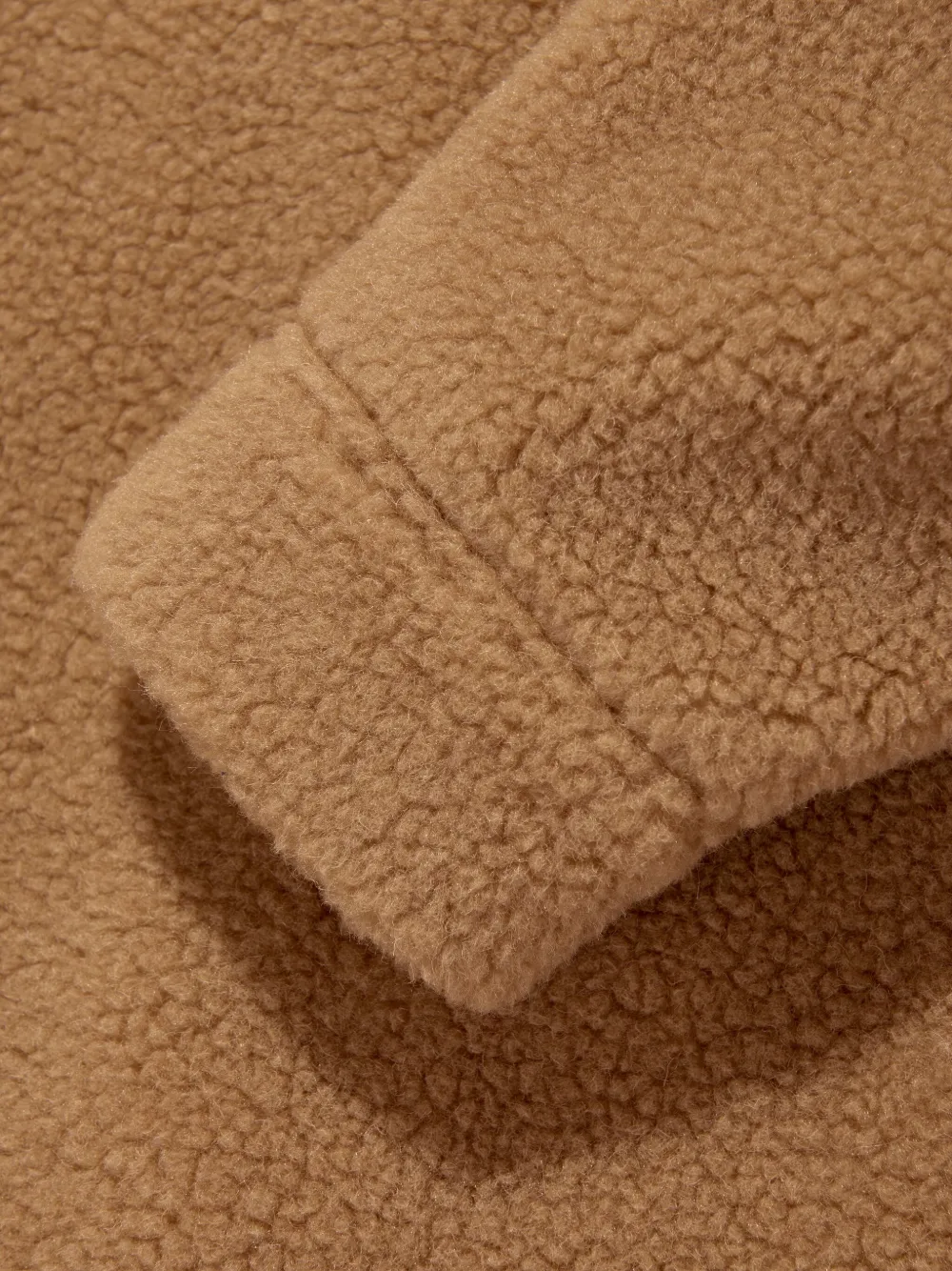 Moncler Enfant Teddy jack met opgestikte zak Bruin