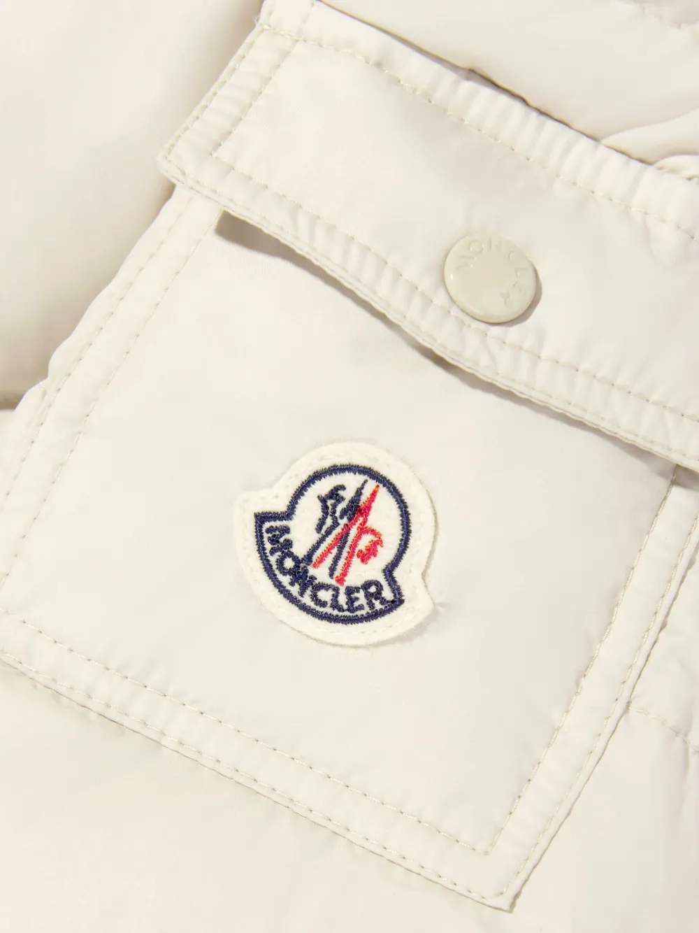 Moncler Enfant Gewatteerde jas Wit