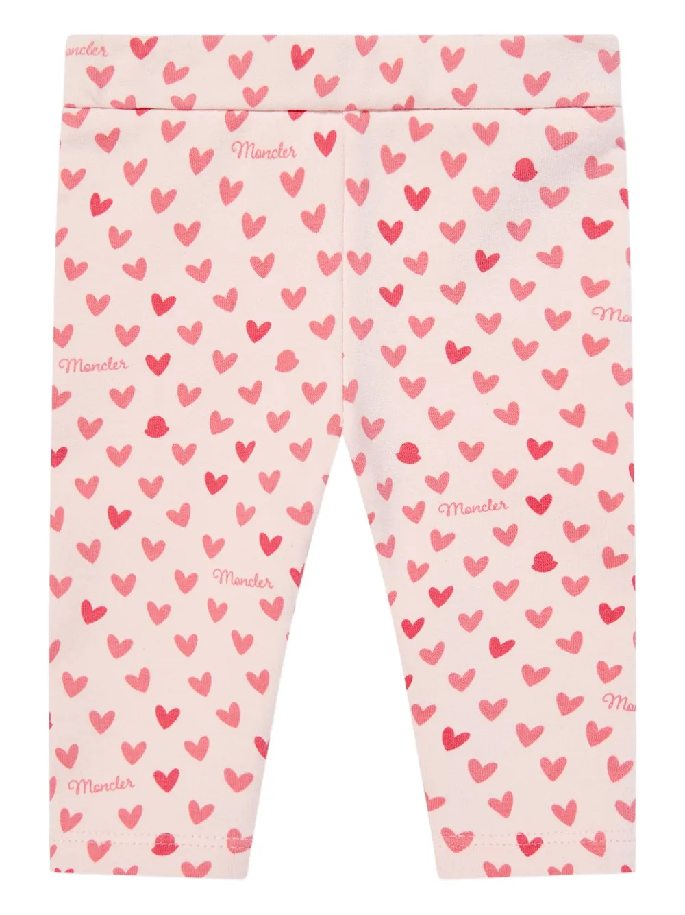 Moncler Enfant ruffled heart-print trouser set Roze