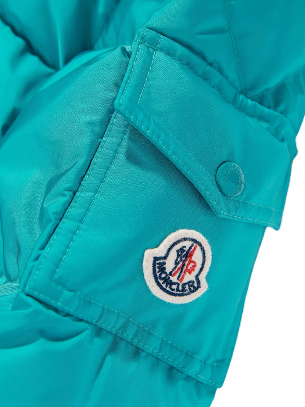 Moncler Enfant Gewatteerd jack Blauw