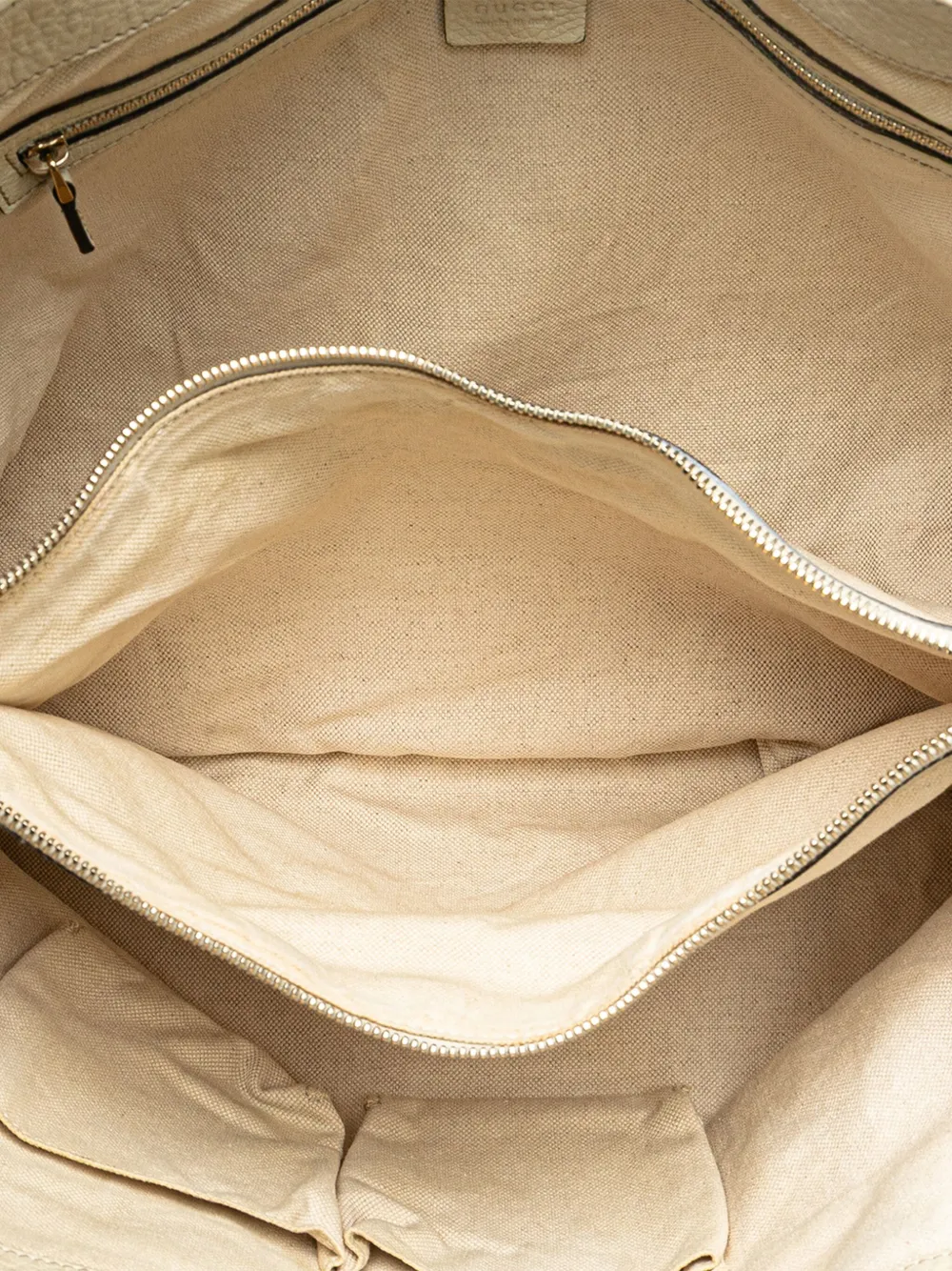 Pre-owned Gucci 2000-2015 Medium Gg Canvas Bella Tote Bag In Brown