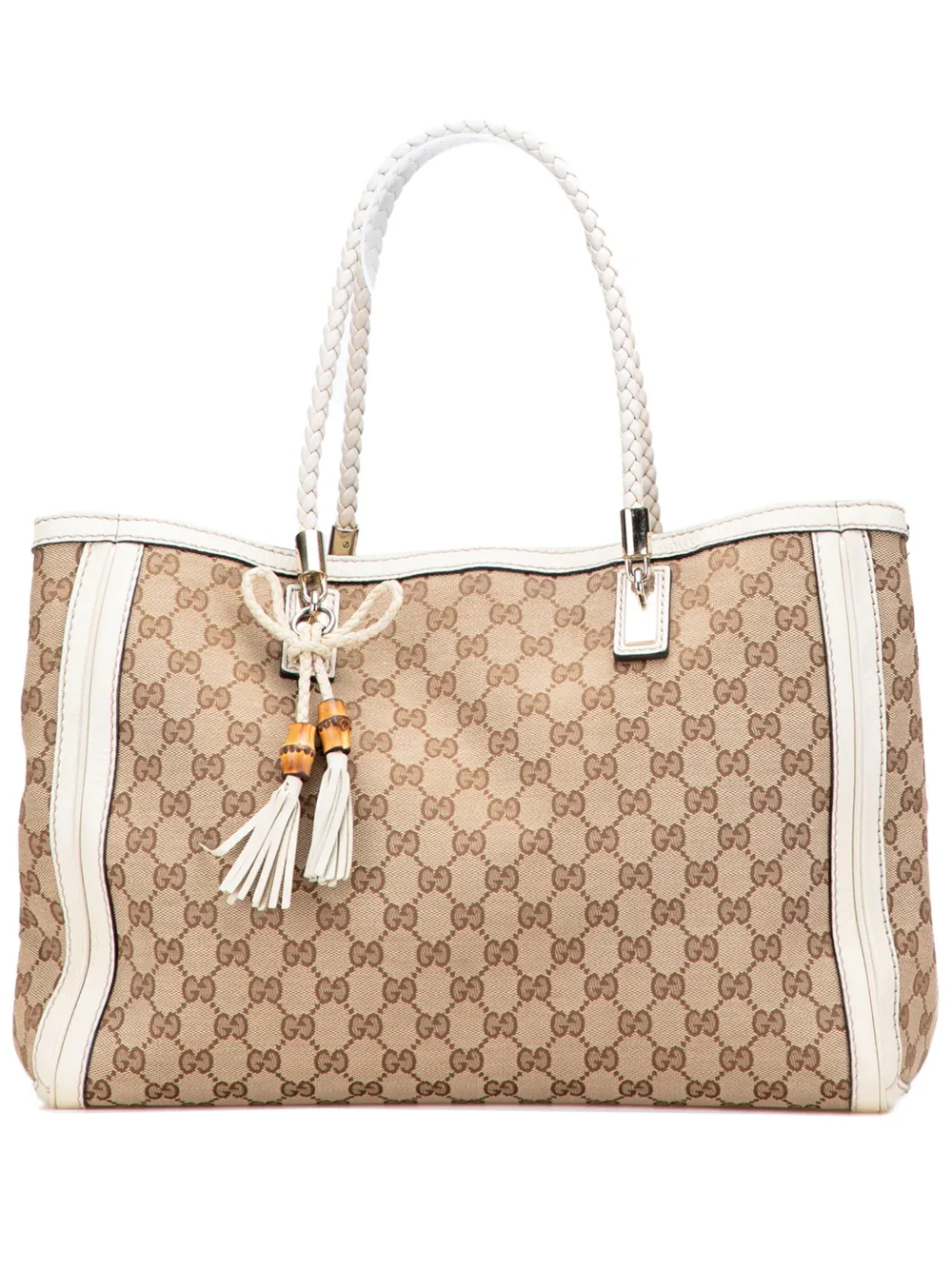 Gucci Pre-Owned 2000-2015 ミディアム GGキャンバス ベラ トートバッグ - ブラウン Gucci Pre-Owned 2000-2015 ミディアム GGキャンバス ベラ トートバッグ - ブラウン