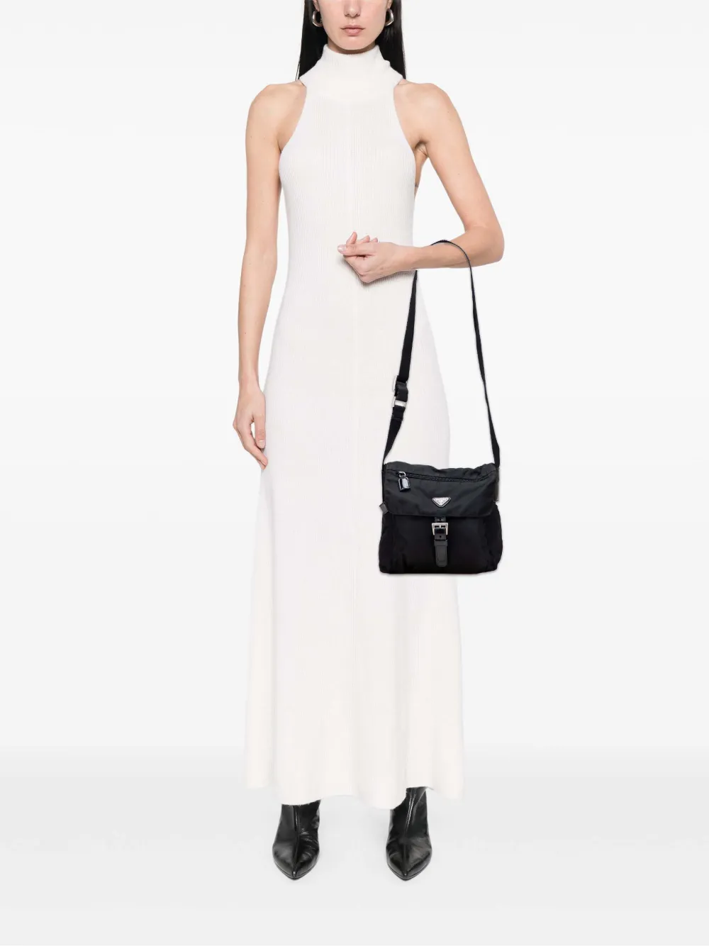 Prada Pre-Owned 2000-2013 Tessuto Zip Buckle Messenger Bag crossbody bag | Pre-Owned | Image 2