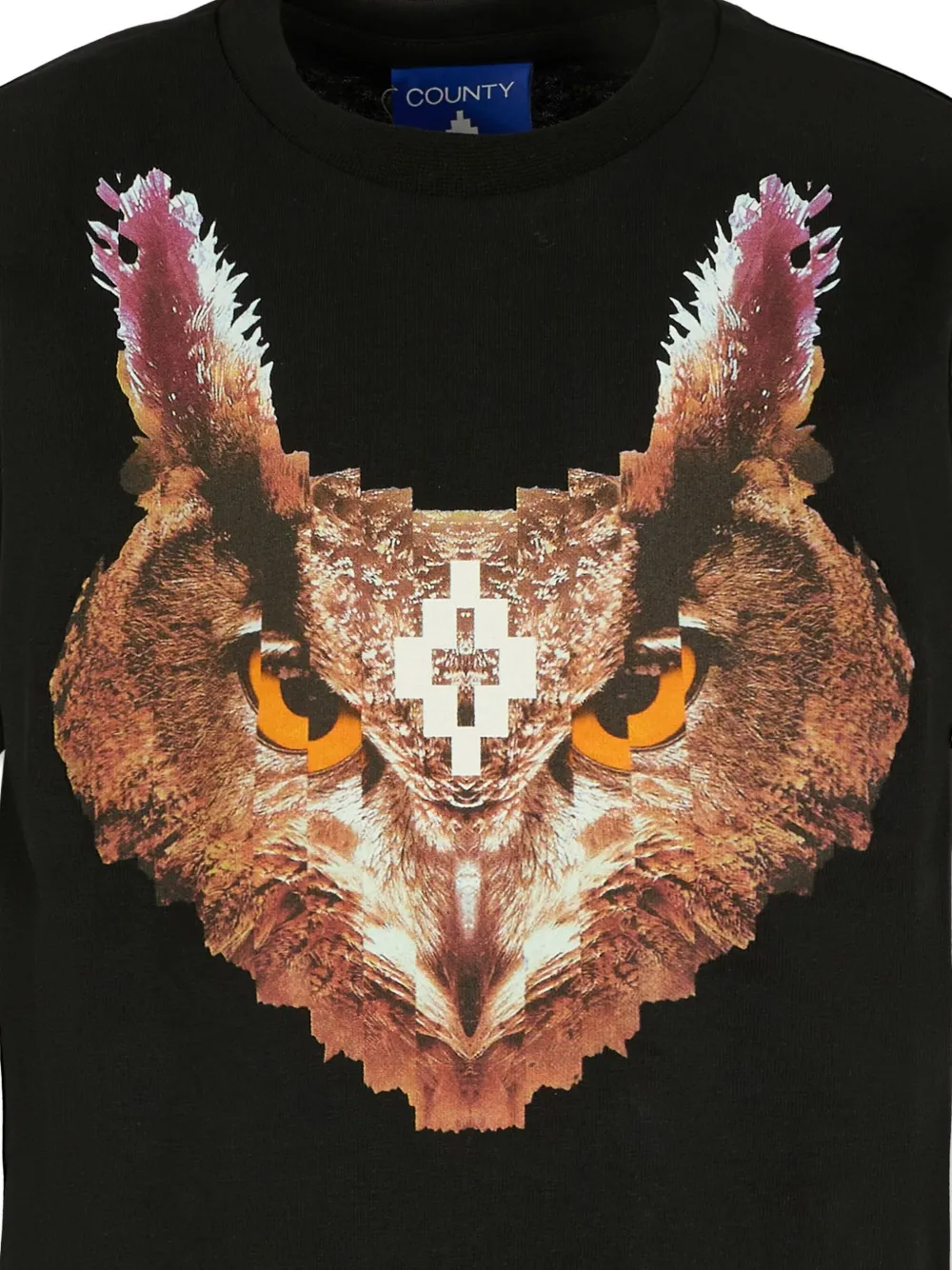Marcelo Burlon County of Milan owl-print T-shirt Zwart