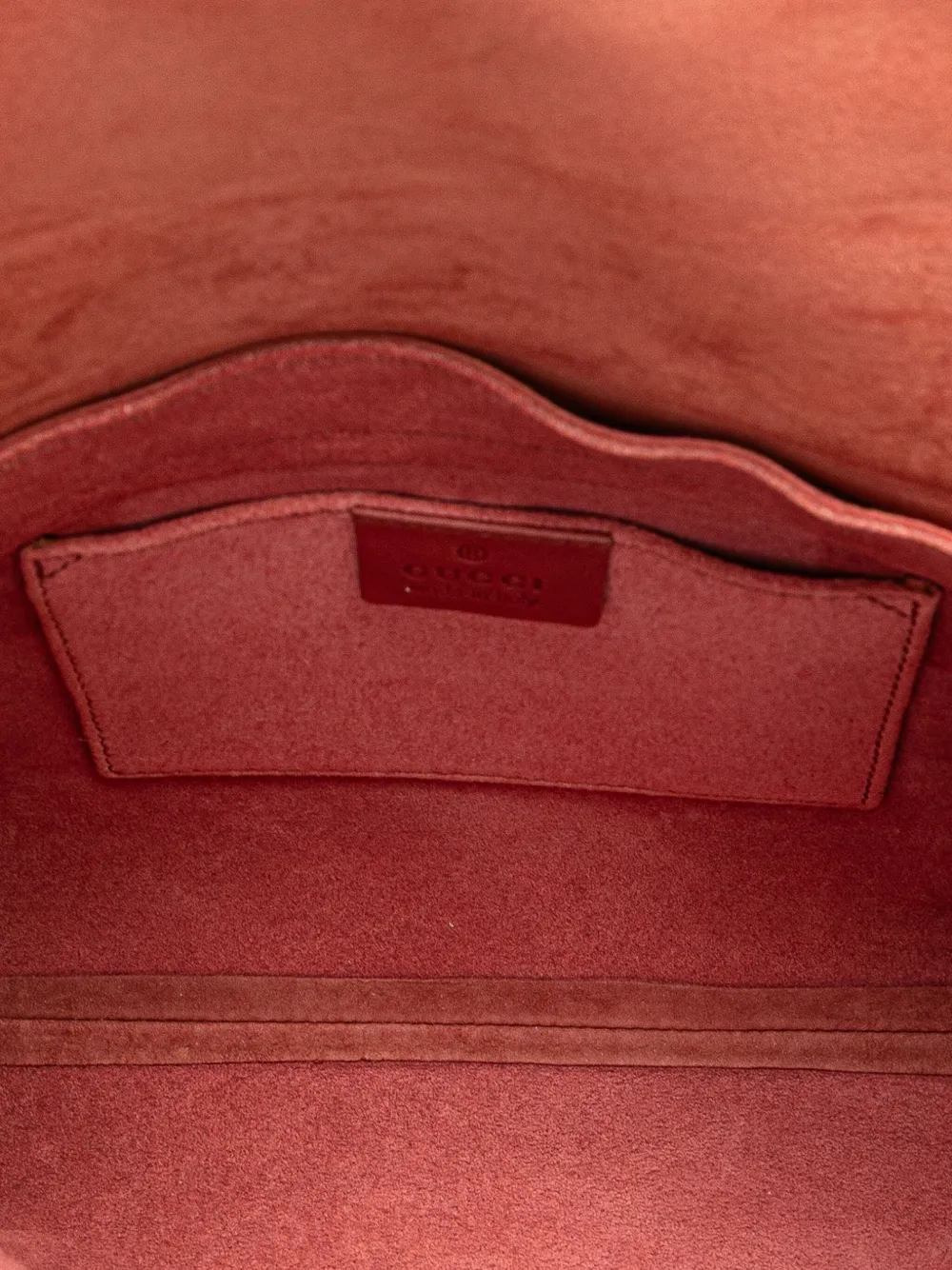 Pre-owned Gucci 2000-2015 Suede Heart Shoulder Bag In Pink