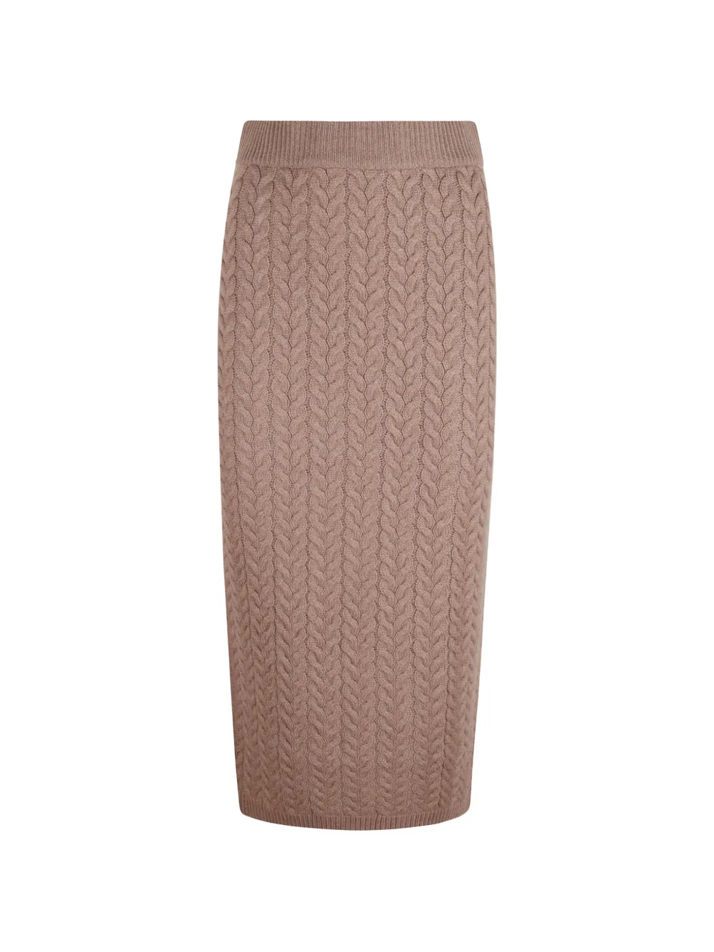 'S Max Mara Gonna midi in maglia a trecce - Marrone