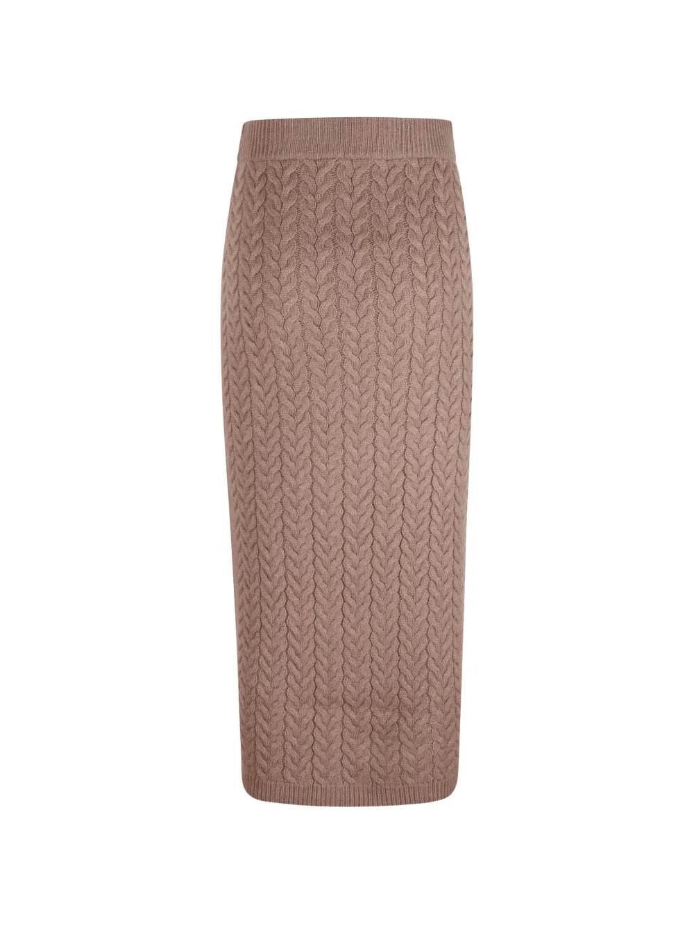 'S Max Mara Kabelgebreide midi-rok Bruin