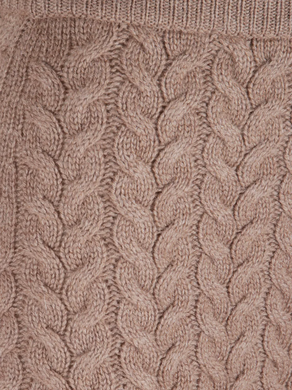 'S Max Mara Kabelgebreide midi-rok Bruin