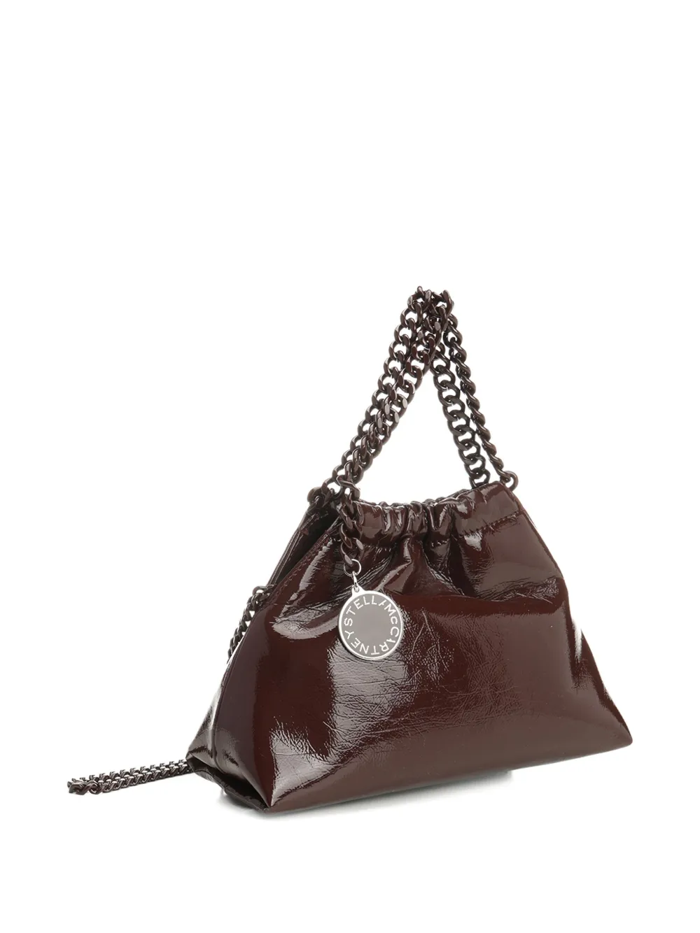 Stella Mccartney Moka Falabella Chain-trimmed Tote Bag In Brown