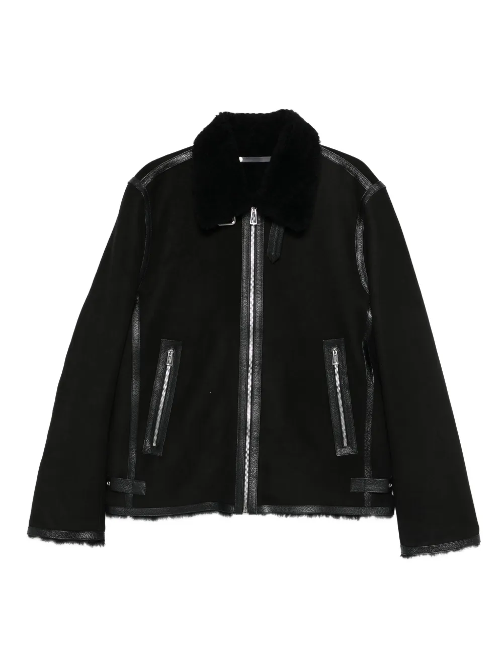 Paul Smith shearling-trim leather coat | Image 1