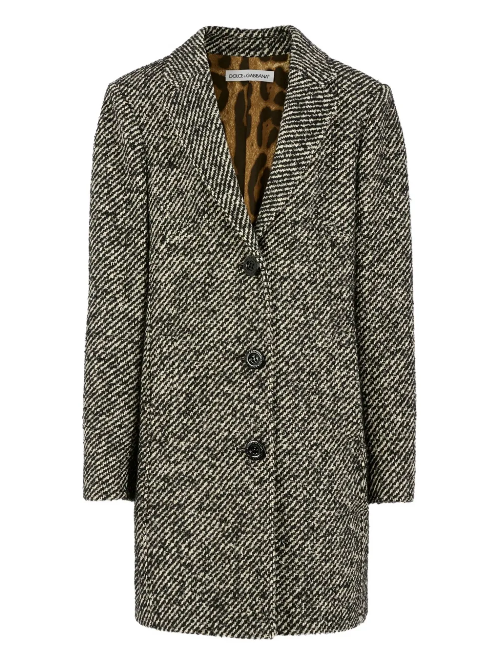 Dolce & Gabbana Kids single-breasted coat - Nero