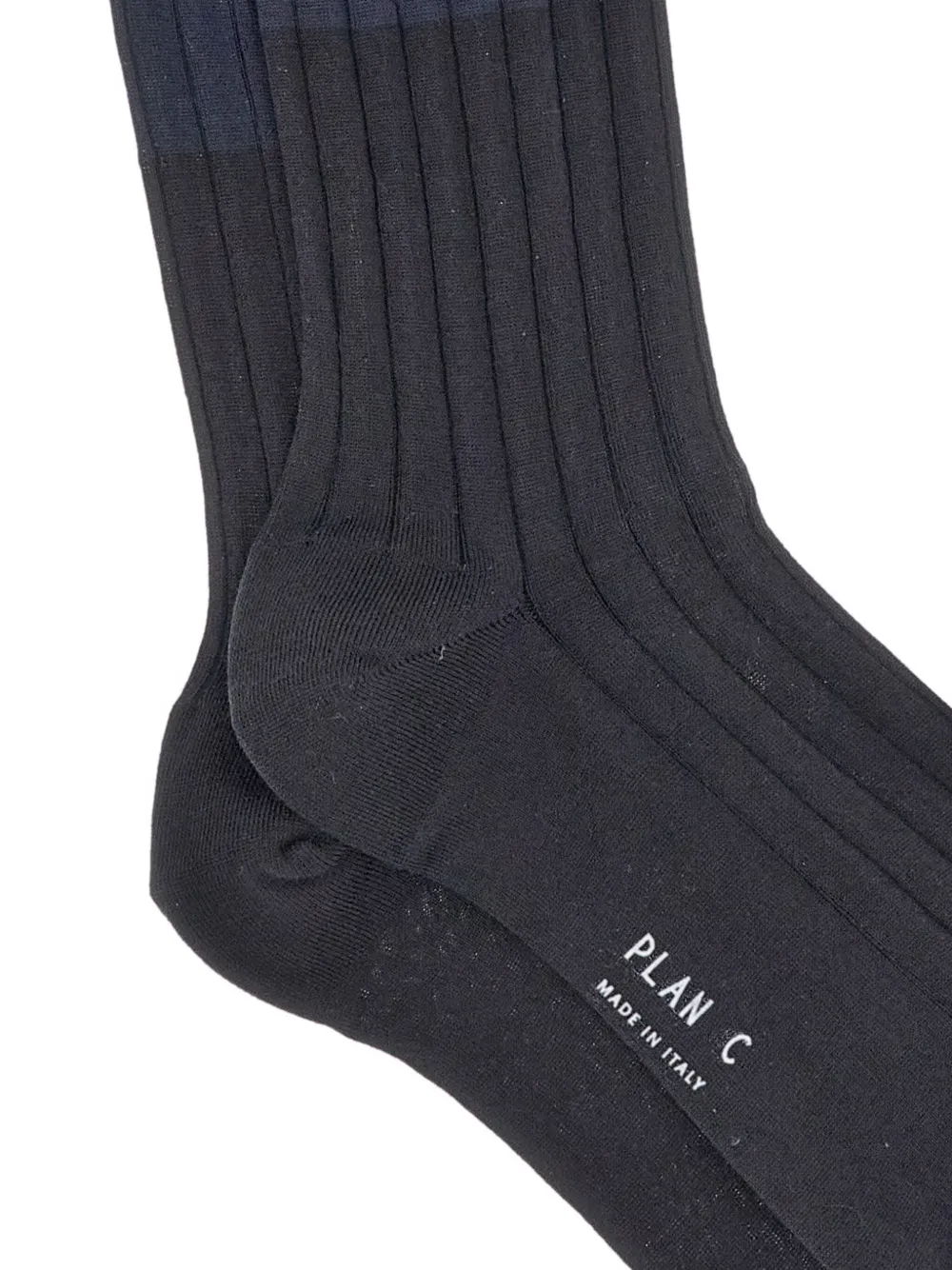 Plan C two-tone ribbed socks | Image 2