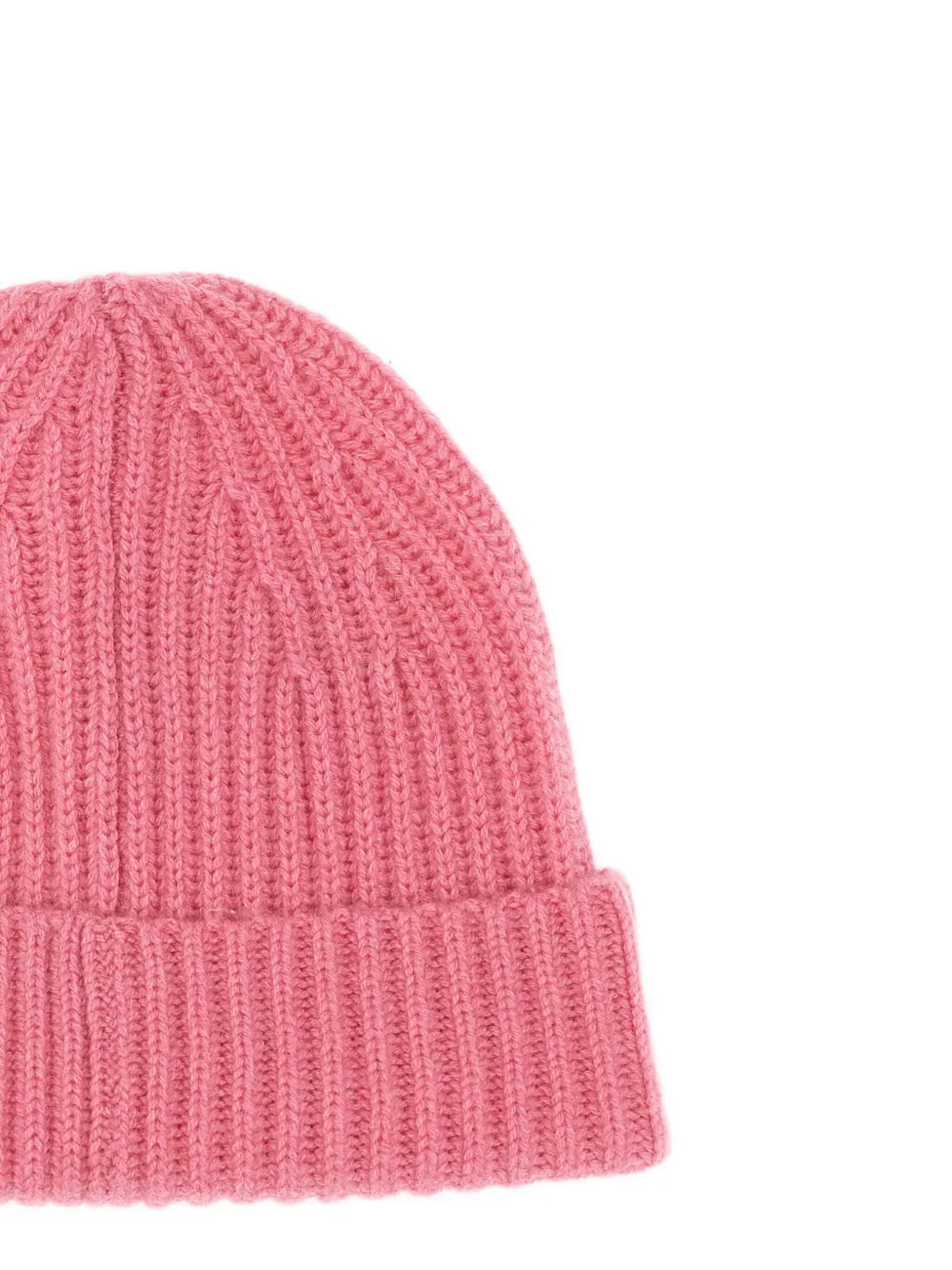 Lisa Yang ribbed cashmere beanie - Roze