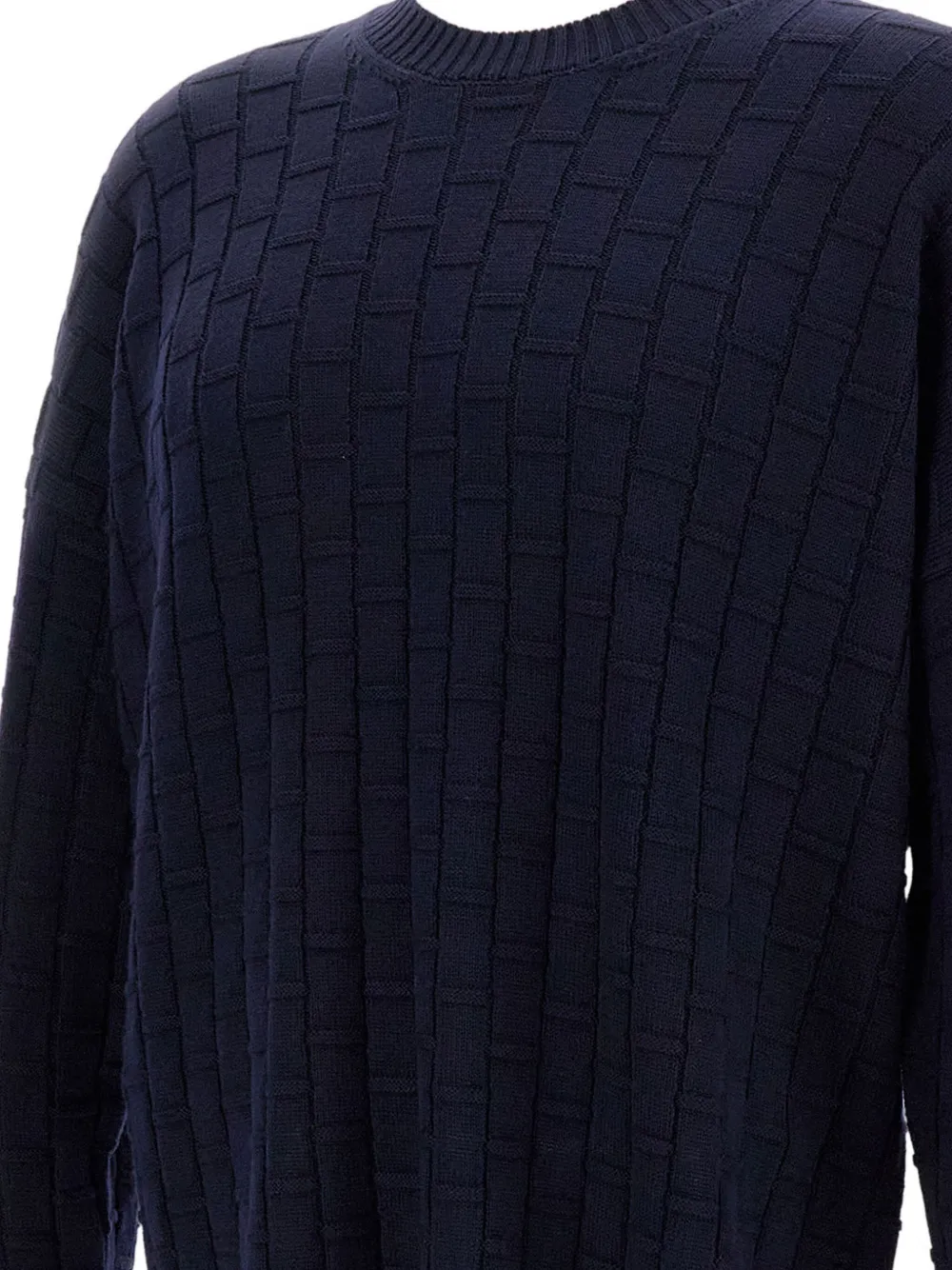 Plan C ribbed sweater Blauw