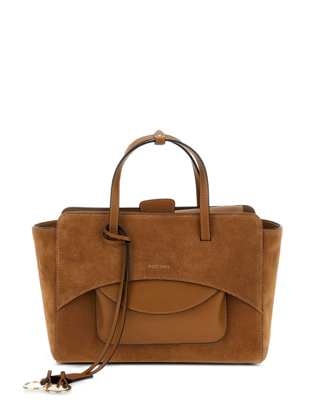 Hidesins Suede Shoulder Bag In Brown