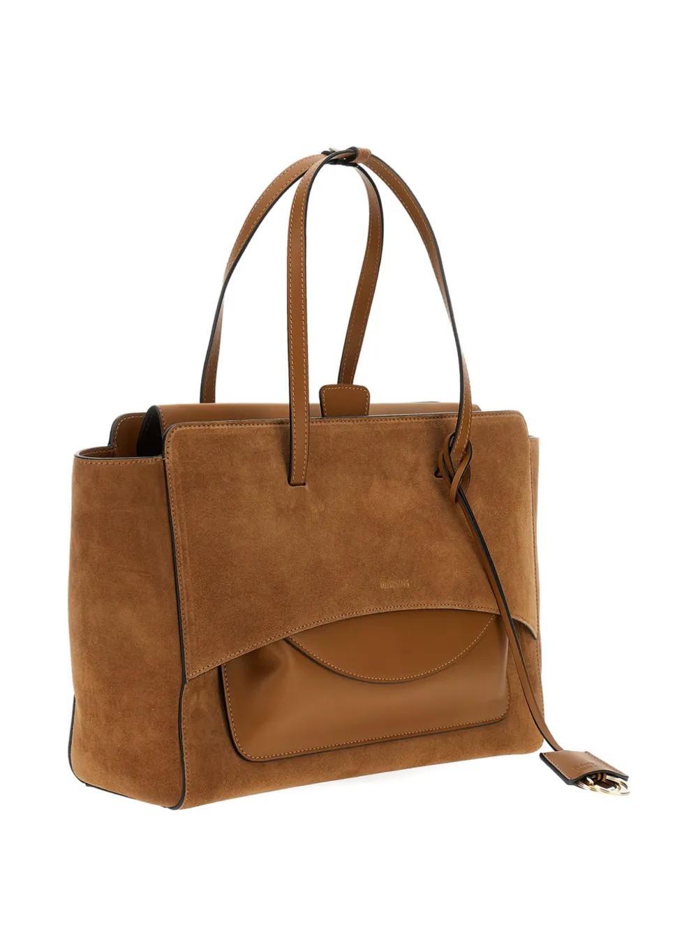 Hidesins Suede Shoulder Bag In Brown