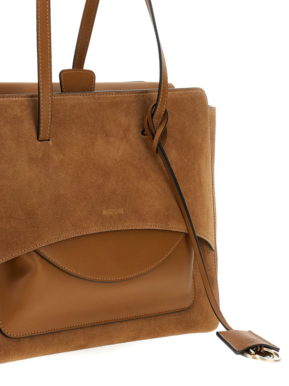 Hidesins Suede Shoulder Bag In Brown