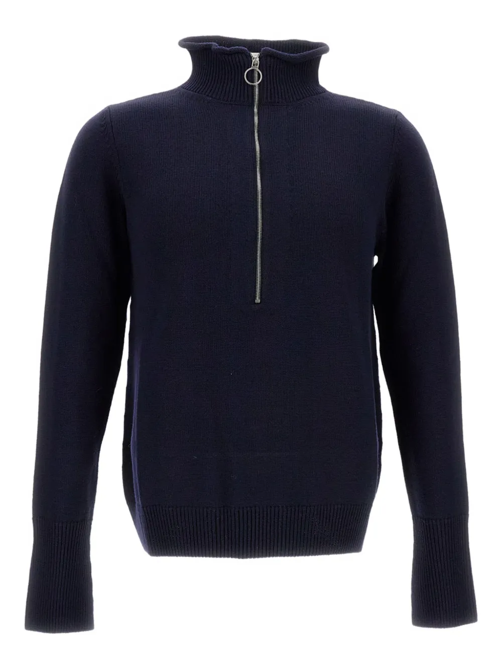 Plan C half-zip fastening sweater | Blue | Image 1