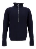 Plan C half-zip fastening sweater - Blue