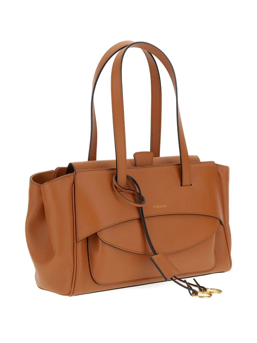 Hidesins Medium Flap Tote Bag In Brown
