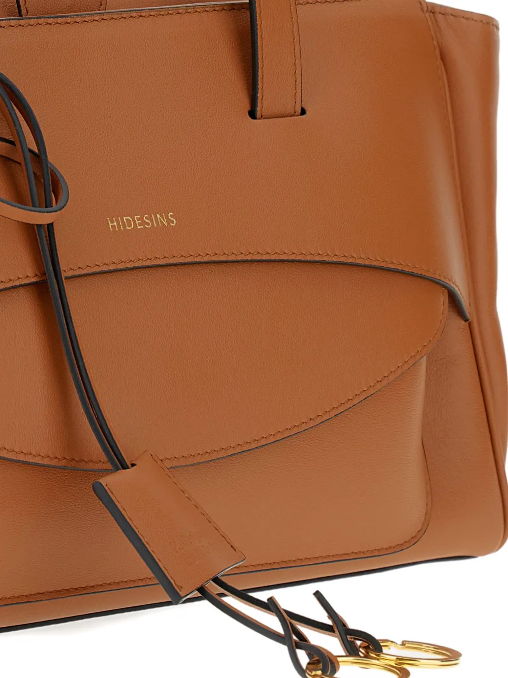 Hidesins Medium Flap Tote Bag In Brown