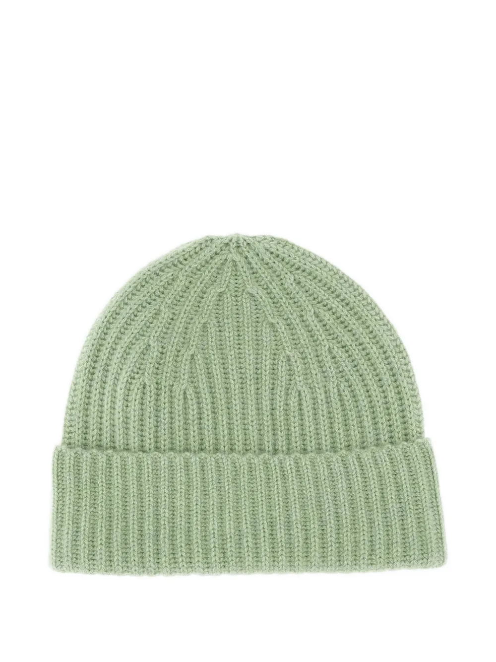 Lisa Yang ribbed wool beanie Groen