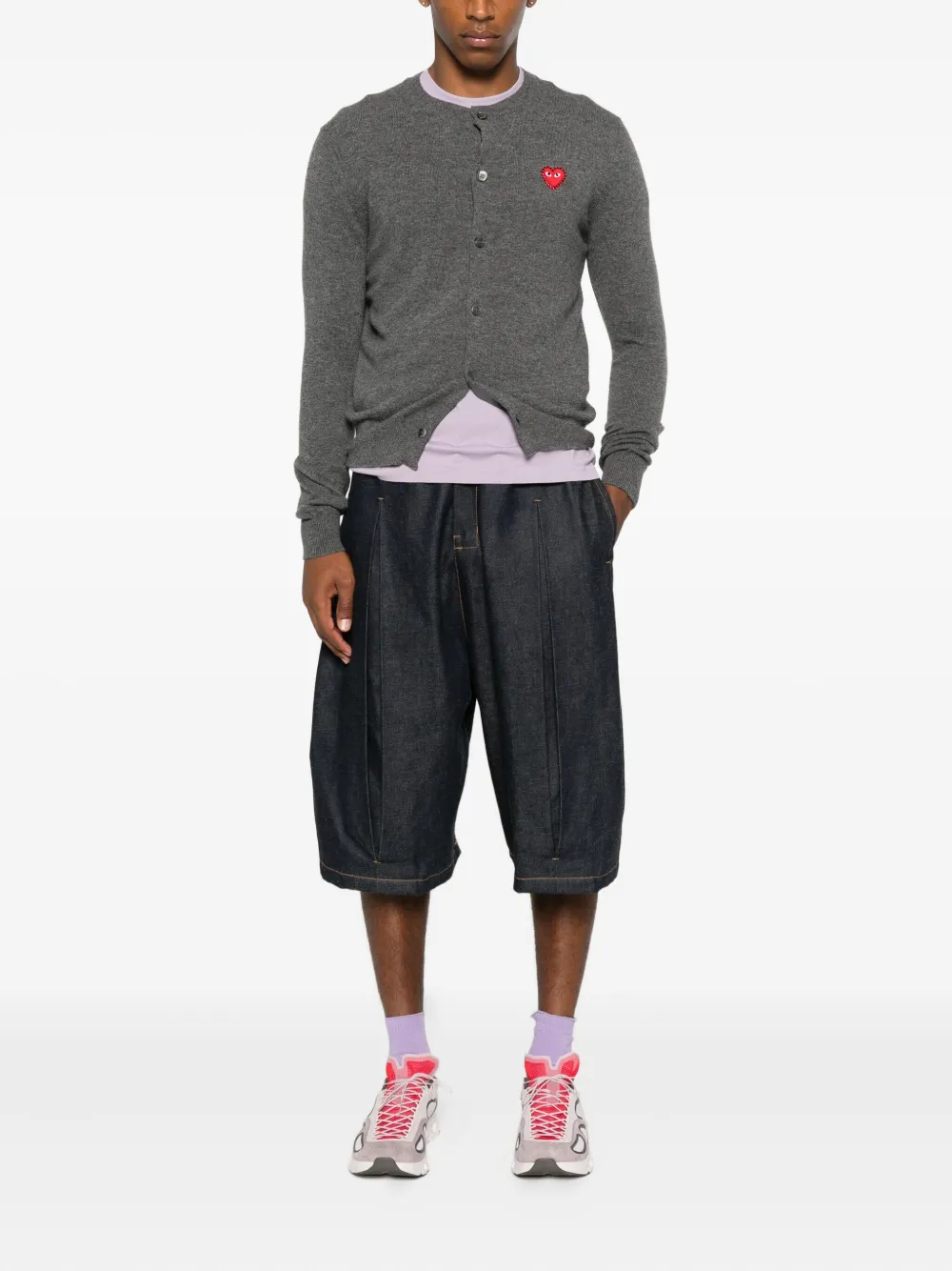 Comme Des Garçons Play logo heart-emblem cardigan | Cardigans | Image 2