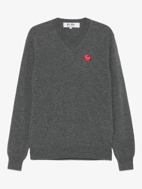 Comme Des Garçons Play suéter con motivo de corazón