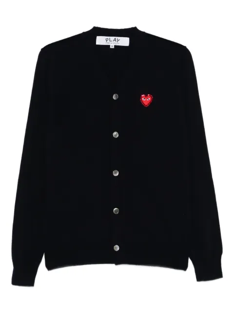 Comme Des Garçons Play logo-patch cardigan