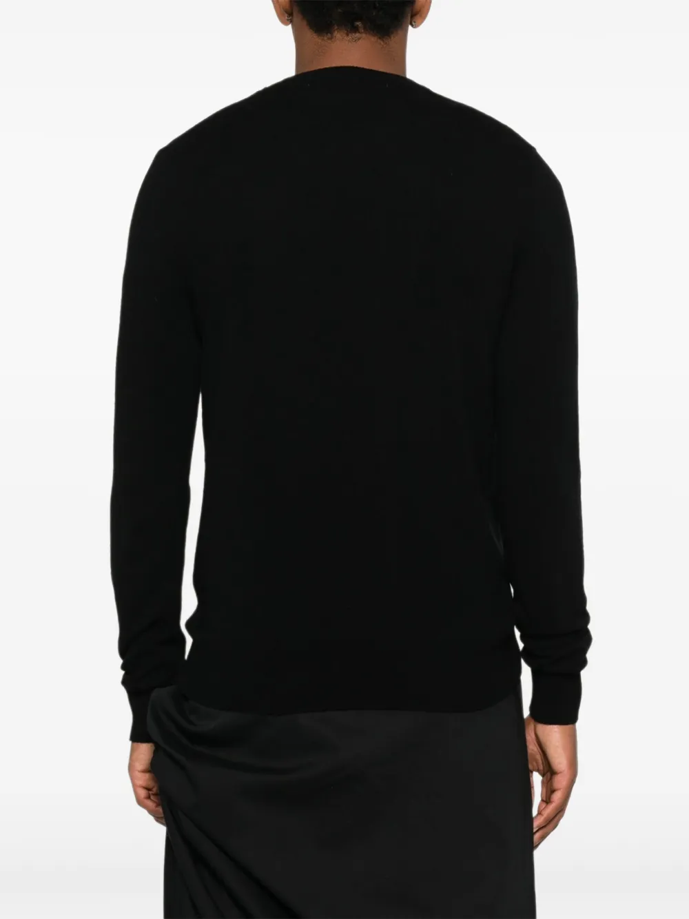 Comme Des Garçons Play Logo-patch Sweater In Black