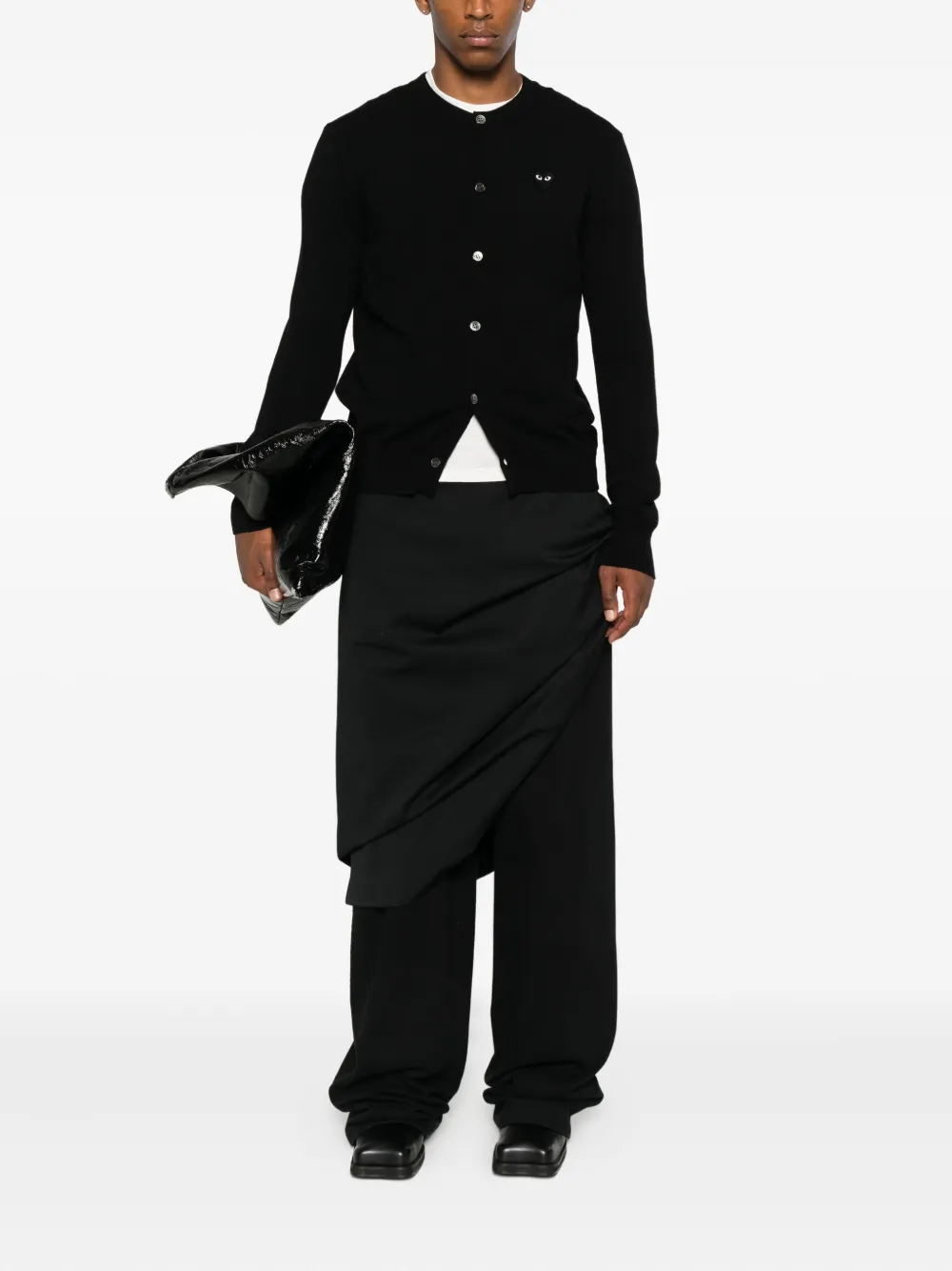 Comme Des Garçons Play logo-patch cardigan | Cardigans | Image 2