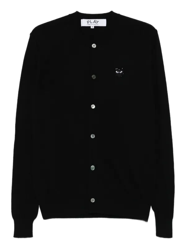Comme Des Garçons Play ロゴパッチ カーディガン | ブラック 