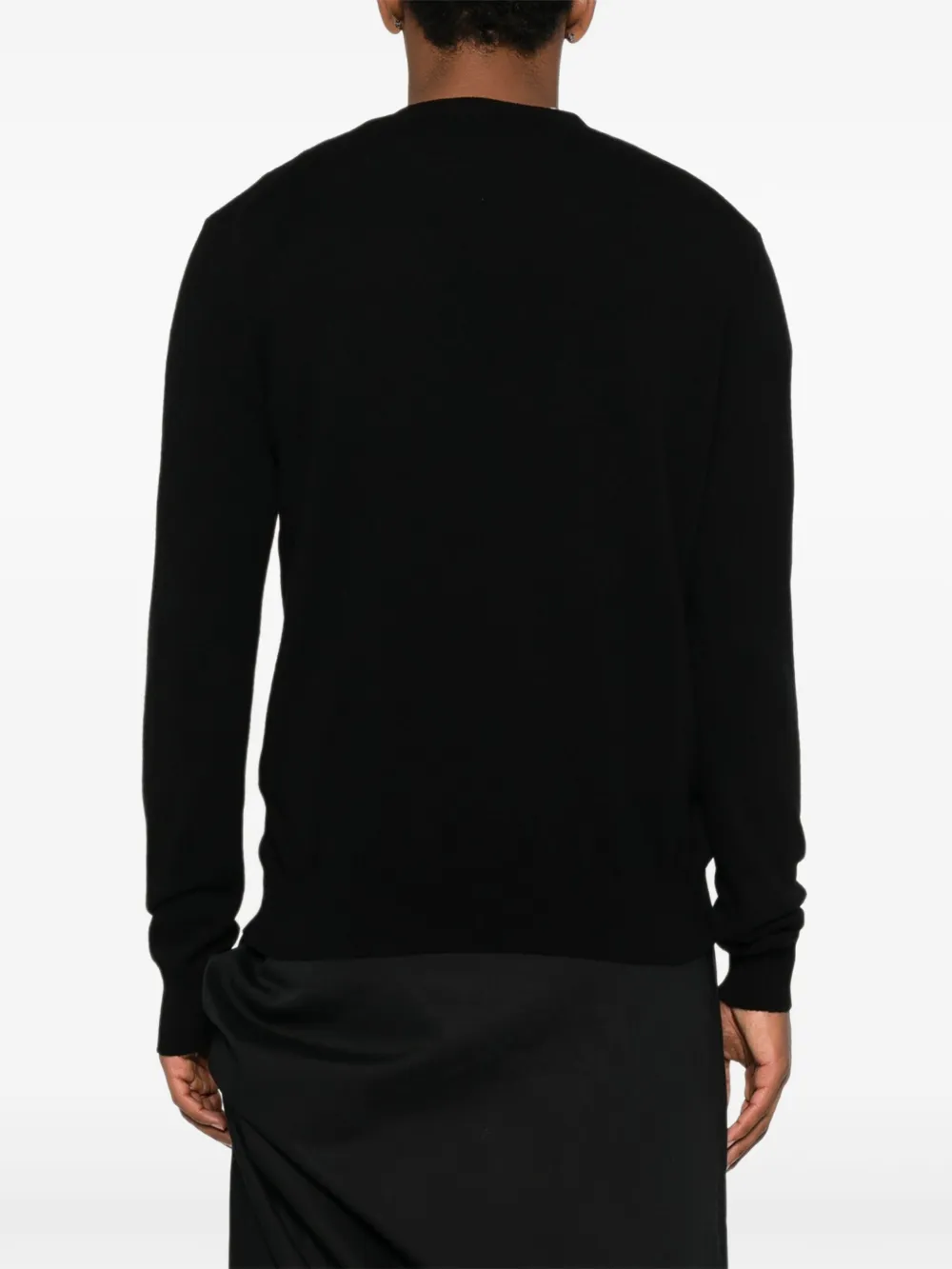 Comme Des Garçons Play Logo-patch Cardigan In Black