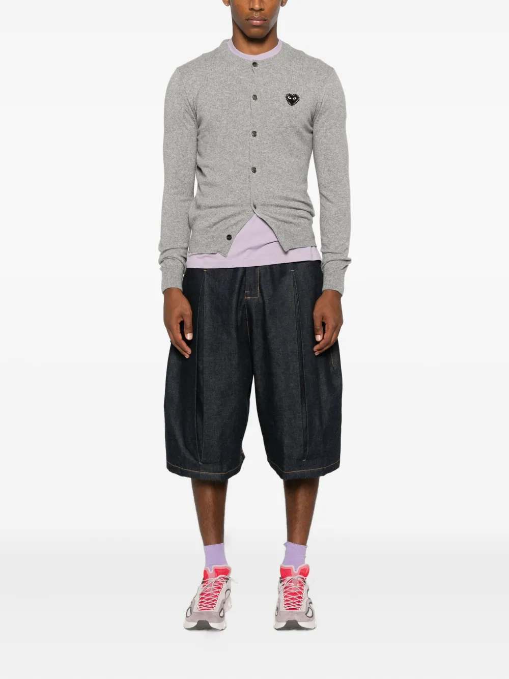 Comme Des Garçons Play logo-patch cardigan | Cardigans | Image 2