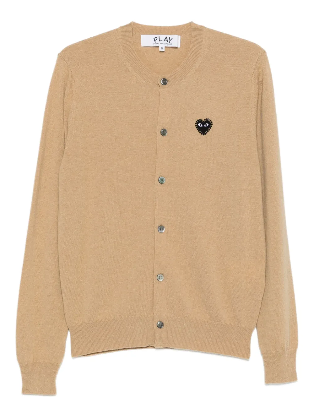 Comme Des Garçons Play heart-logo cardigan | Neutrals | Image 1