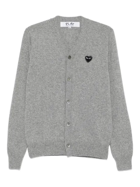 Comme Des Garçons Play cardigan strassé à emblème cœur