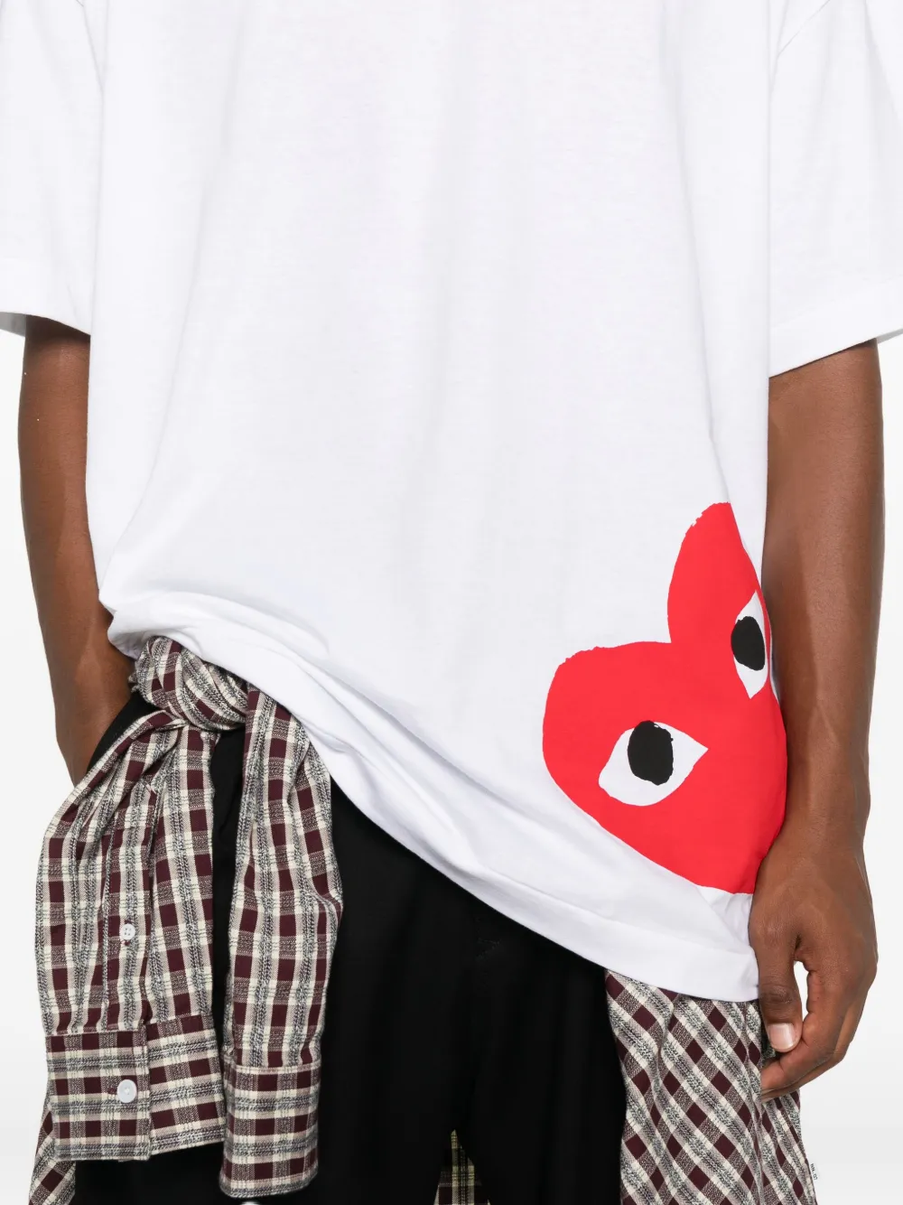 Comme Des Garçons Play T-shirt met hartlogo Wit