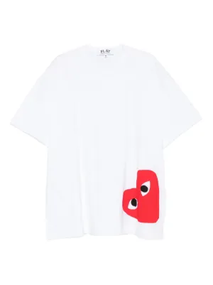 Comme Des Garçons Play ロゴハート Tシャツ | ホワイト | FARFETCH JP