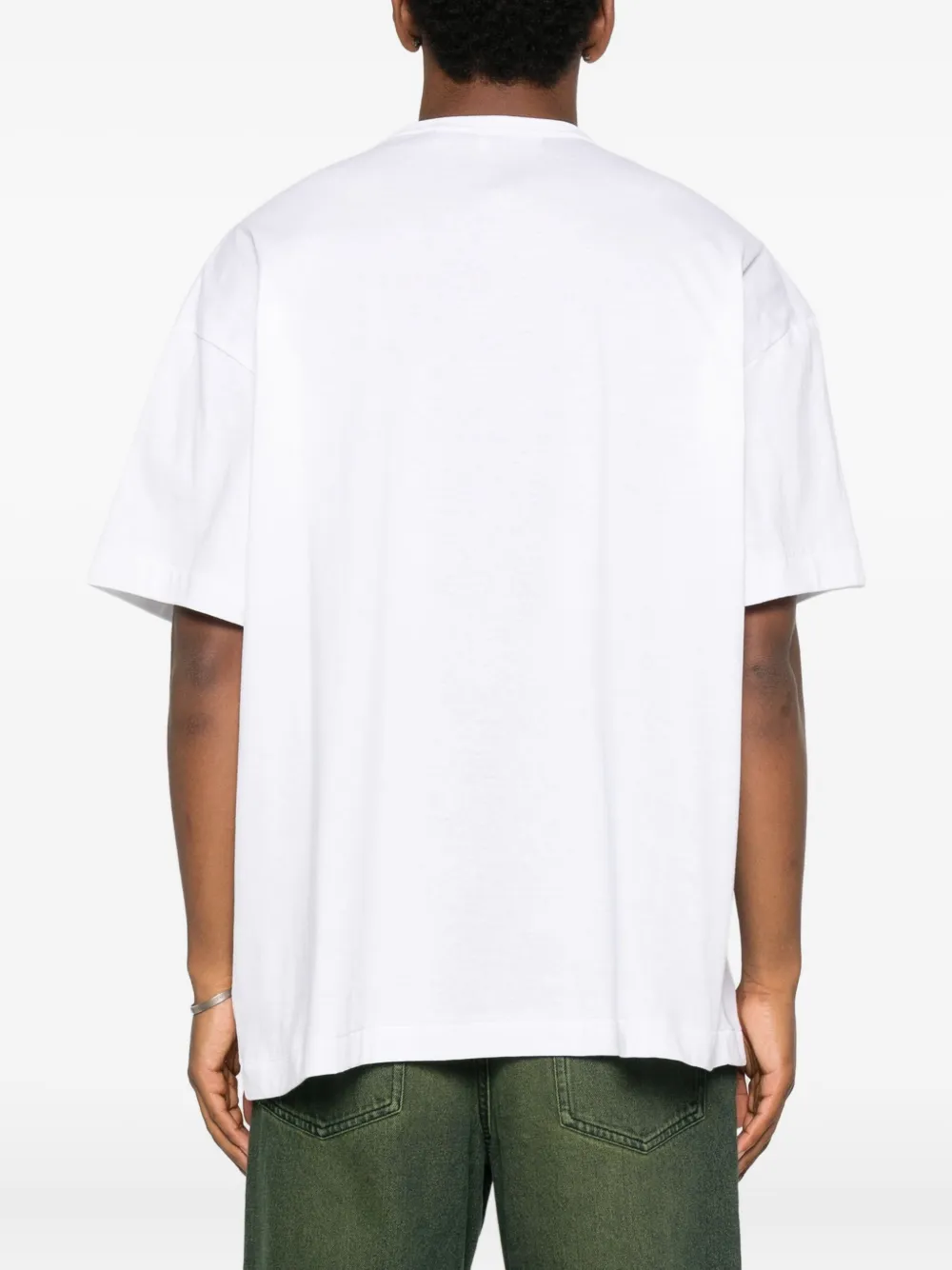 Comme Des Garçons Play Heart-logo T-shirt In White