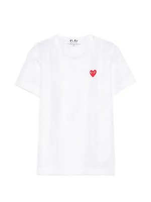 Comme Des Garçons Play スタッズトリム Tシャツ | ホワイト | FARFETCH JP