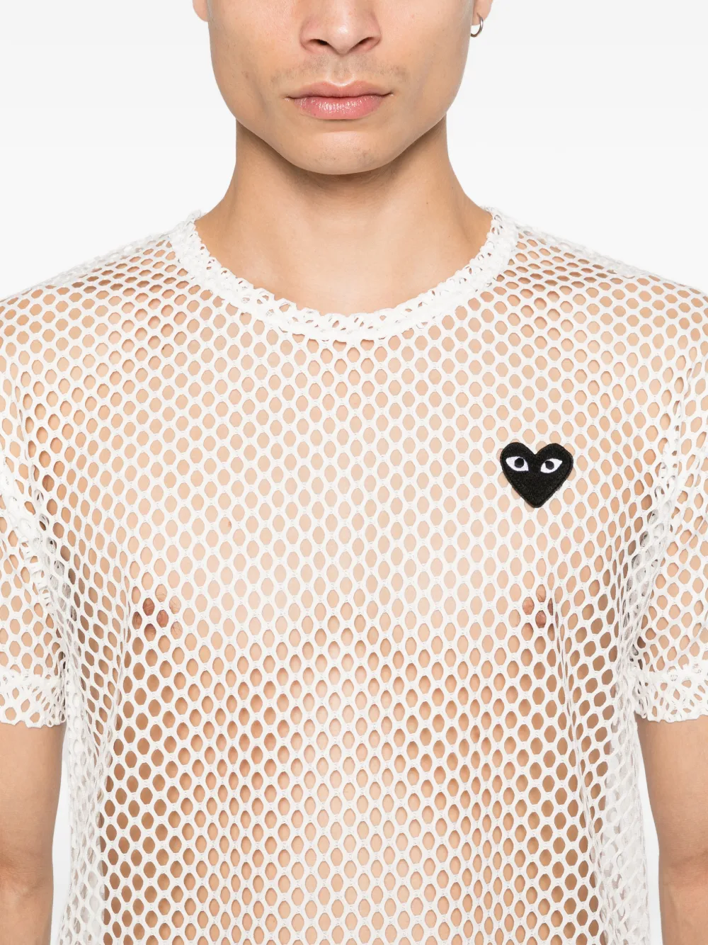 mesh logo-patch T-Shirt