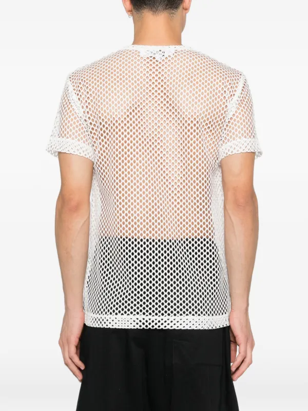 Comme Des Garçons Play メッシュ Tシャツ | ホワイト | FARFETCH JP