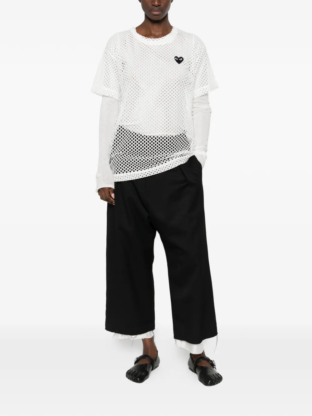 mesh logo-patch T-Shirt
