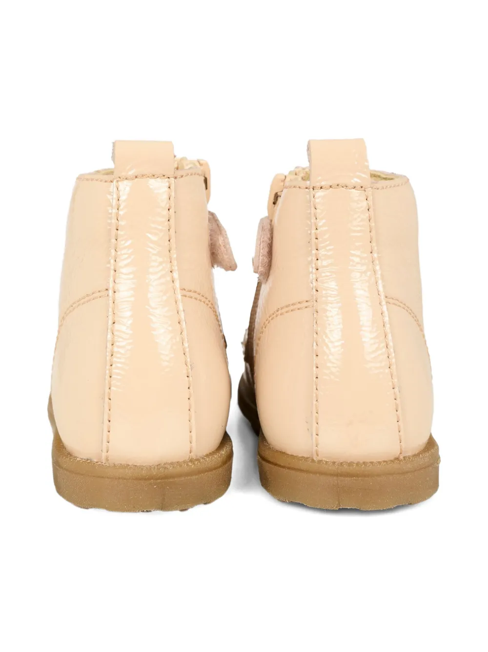 Falcotto lace-up patent leather boots Pink