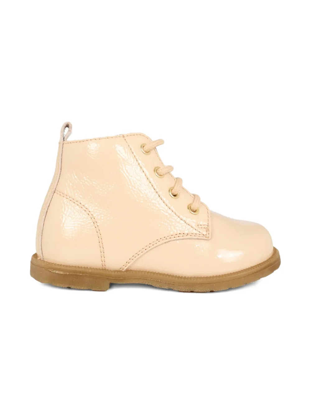 Falcotto lace-up patent leather boots - Roze