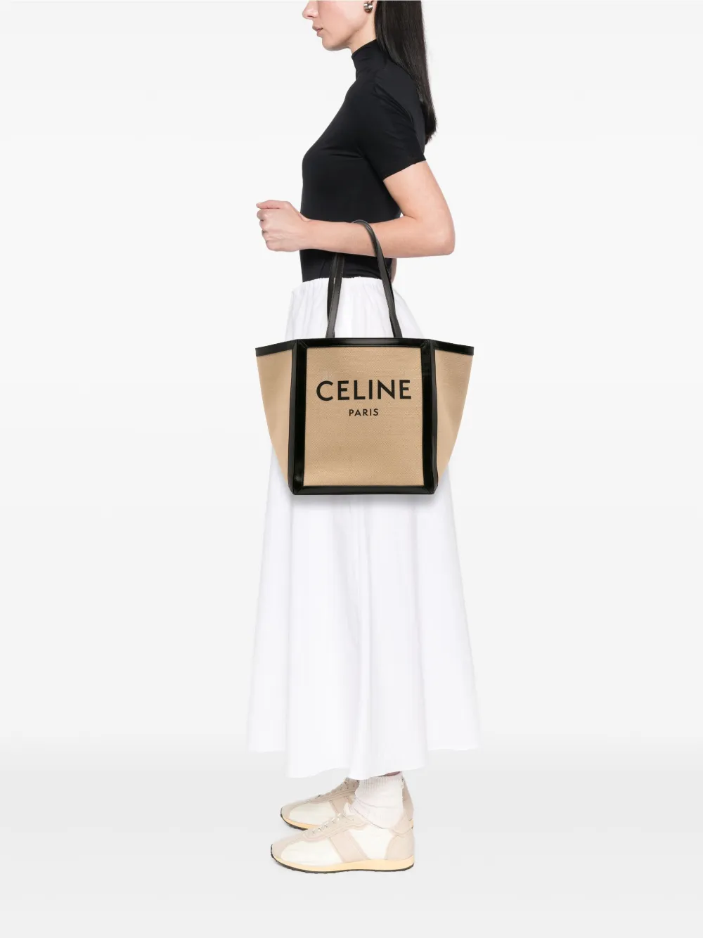 Celine Pre-Owned 2021 Large Canvas Vertical Square Cabas tote bag | Pre-Owned | Image 2